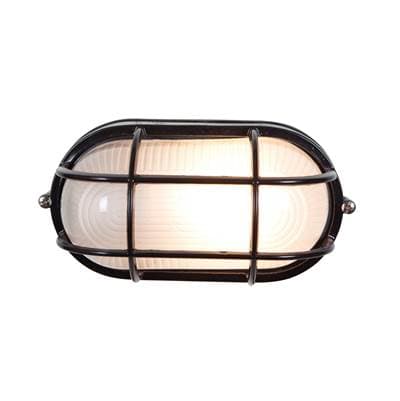 Access Lighting 1 Light Outdoor Bulkhead - Black by Access Lighting