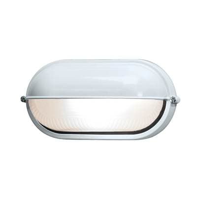 Access Lighting 1 Light Outdoor Bulkhead - White by Access Lighting