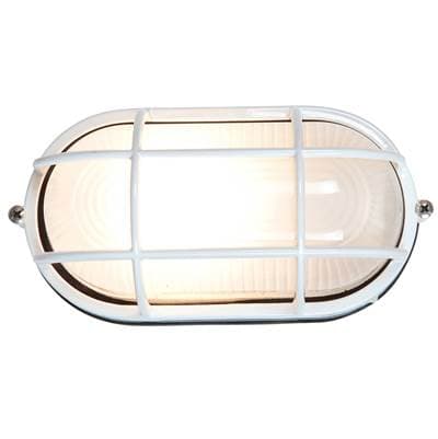 Access Lighting 1 Light Outdoor Bulkhead - White by Access Lighting