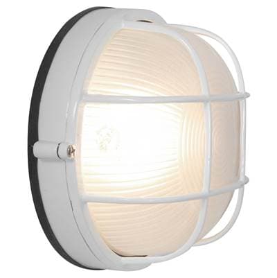 Access Lighting 1 Light Outdoor Bulkhead - White by Access Lighting