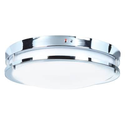 Access Lighting Dual Voltage Emergency Backup LED Flush Mount - Chrome by Access Lighting