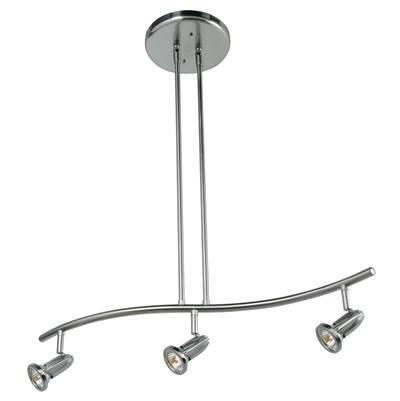 3 Light Adjustable LED Pendant or Semi-Flush