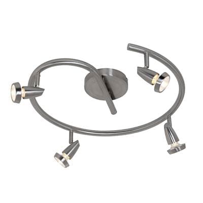Access Lighting 4 Light Adjustable Track - Brushed Steel by Access Lighting
