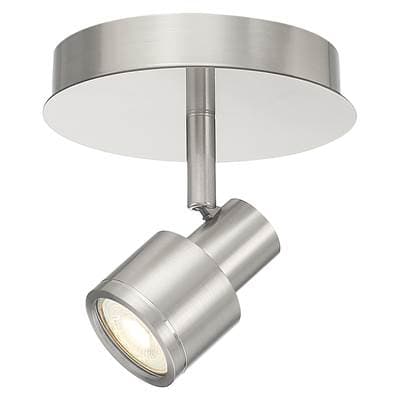 Access Lighting 1 Light Adjustable LED Flush Mount - Brushed Steel by Access Lighting
