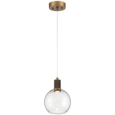 Access Lighting Burgundy LED Pendant - Antiqued Brushed Brass by Access Lighting