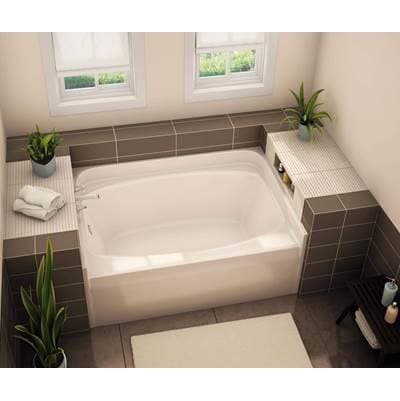 Aker Gt-4260 AFR Acrylx Alcove Center Drain Bath in - White by Aker