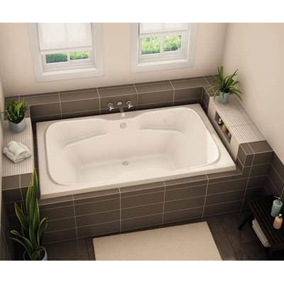 Aker Sbhg-4272 Acrylx Drop-in Center Drain Bodywrap Bath in Thunder Grey - Thunder Gray by Aker