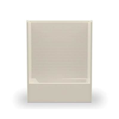 Aker 6030STT Acrylx Alcove Right-hand Drain One-piece Tub Shower - Bone by Aker