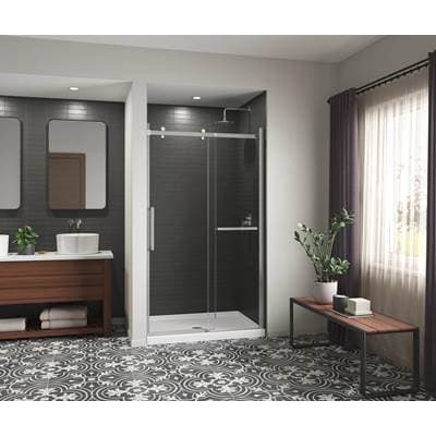 Aker Icon Base 4834 Acrylx Alcove Center Drain Shower Base - White by Aker