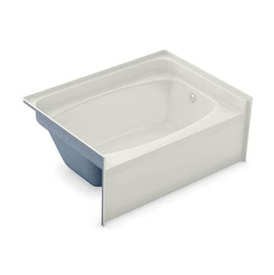Aker Gt-4260 AFR Acrylx Alcove Center Drain Bath in - Biscuit by Aker