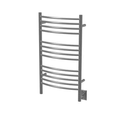 Amba Products Jeeves Model C Curved 16'' Wide 13 Bar Hardwired Towel Warmer - Brushed