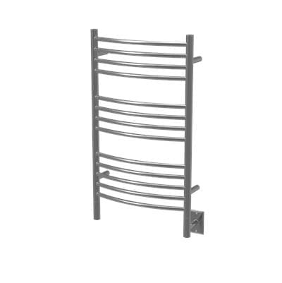 Amba Products Jeeves Model C Curved 13 Bar Hardwired Towel Warmer - Brushed