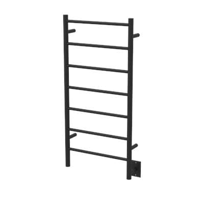 Amba Products Jeeves Model F Straight 7 Bar Hardwired Drying Rack - Matte Black
