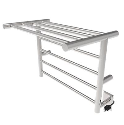 Amba Products Radiant Shelf Hardwired + Plug-in Combo 8 Bar Towel Warmer - Brushed by Amba Products