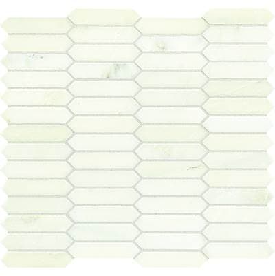 American Olean Candora Linear Hexagon Mosaic Tile - Vestal White by American Olean