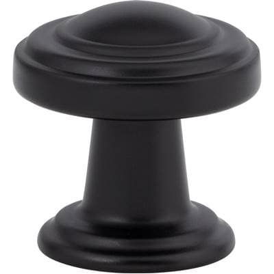 Atlas Bronte Knob 1 1/8 Inch - Matte Black by Atlas