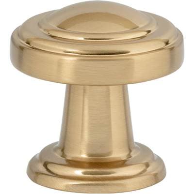Atlas Bronte Knob 1 1/8 Inch - Warm Brass