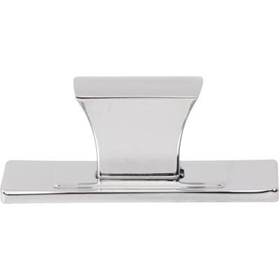 Atlas Zander Knob and Backplate 1 1/4 Inch - Polished Chrome