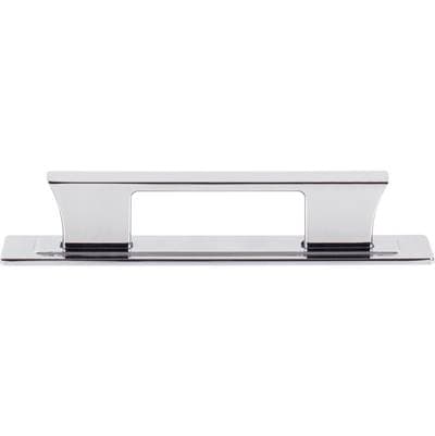 Atlas Zander Pull and Backplate 3 3/4 Inch (c-c) - Polished Chrome
