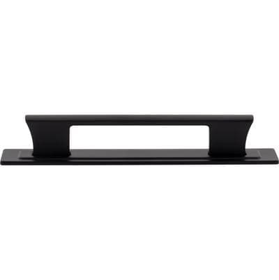 Atlas Zander Pull and Backplate 5 1/16 Inch (c-c) - Matte Black by Atlas