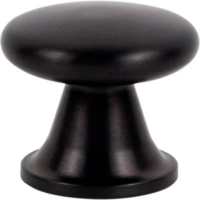 Atlas Burbank Knob 1 1/8 Inch - Matte Black by Atlas