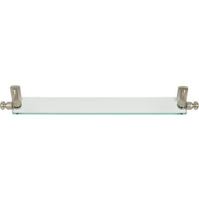 Atlas Legacy Bath Glass Shelf 24 Inch - Brushed Nickel by Atlas