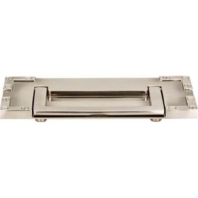 Atlas Campaign L-bracket Drop Pull 3 Inch (c-c) - Brushed Nickel