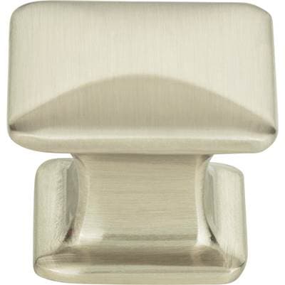 Atlas Alcott Square Knob 1 1/4 Inch - Brushed Nickel by Atlas