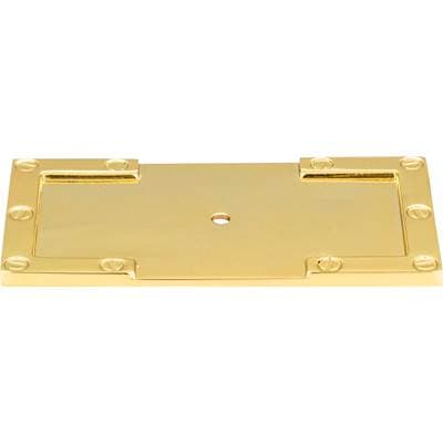 Atlas Campaign L-bracket Backplate 3 11/16 Inch - Polished Brass by Atlas