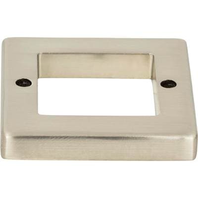 Atlas Tableau Square Base 1 7/16 Inch - Brushed Nickel by Atlas