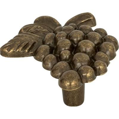 Atlas Vineyard Grapes 2 Inch Length Novelty Knob - Burnished Bronze