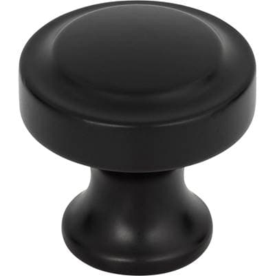 Atlas Bradbury Knob 1 1/4 Inch - Matte Black by Atlas