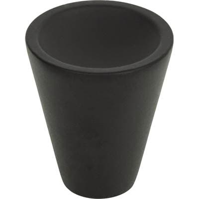 Atlas Dap Cone Knob 1 Inch - Matte Black