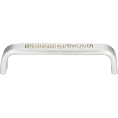 Atlas Crystal Inset Arch Pull 5 1/16 Inch (c-c) - Matte Chrome