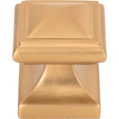 Atlas Wadsworth Knob 1 1/4 Inch - Warm Brass