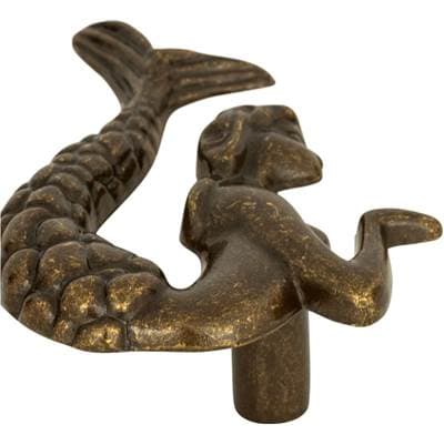 Atlas Mermaid 2 1/2 Inch Length Novelty Knob - Burnished Bronze