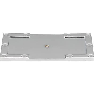 Atlas Campaign L-bracket Backplate 3 11/16 Inch - Polished Chrome by Atlas