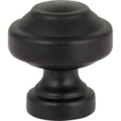 Atlas Malin Knob 1 1/8 Inch - Matte Black