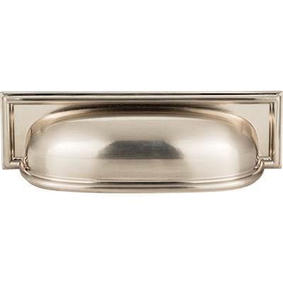 Atlas Campaign Rope Cup Pull 3 3/4 Inch (c-c) - Brushed Nickel by Atlas