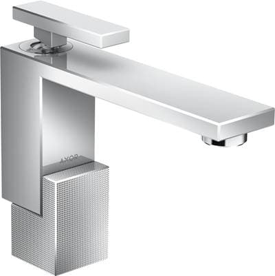 Axor Edge Single-hole Faucet 130 - Diamond Cut, 1.2 GPM in - Chrome