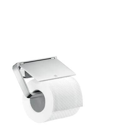 Axor Universal Softsquare Toilet Paper Holder with Cover in - Chrome by Axor