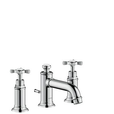 Axor Montreux Widespread Faucet 30 with Cross Handles and Pop-up Drain, 1.2 GPM in - Chrome by Axor