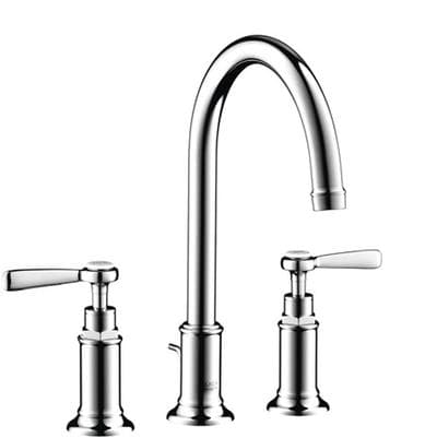 Axor Montreux Widespread Faucet 180 with Lever Handles and Pop-up Drain, 1.2 GPM in - Chrome