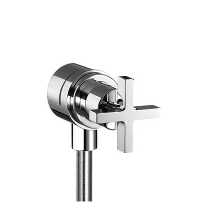 Axor Citterio Wall Outlet with Check Valves and Volume Control, Cross-handle - Chrome