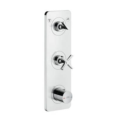 Axor Citterio E Thermostatic Module Trim 15'' X 5'' for 2 Functions in - Chrome by Axor