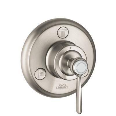 AXOR Montreux Diverter Trim Trio/Quattro in Brushed Nickel by Axor