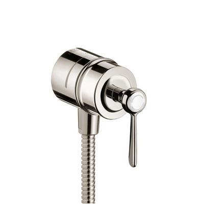 AXOR Montreux Wall Outlet with Check Valves and Volume Control, Lever Handle in Polished Nickel by Axor