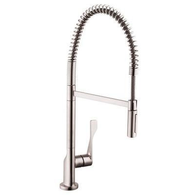 AXOR Citterio Semi-Pro Kitchen Faucet 2-Spray, 1.75 GPM in Steel Optic by Axor