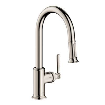 Axor Montreux Higharc Kitchen Faucet 2-Spray Pull-down, 1.75 GPM - Polished Nickel by Axor