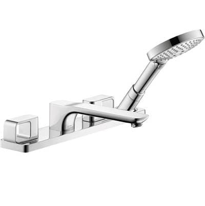 Axor Urquiola 4-Hole Roman Tub Set Trim with 1.75 GPM Handshower - Chrome by Axor